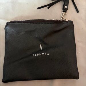 Sephora Black Zippered Pouch